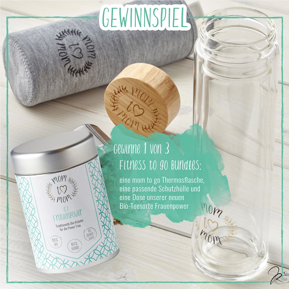 Referenz Social Media Gewinnspiel Tee und Flasche